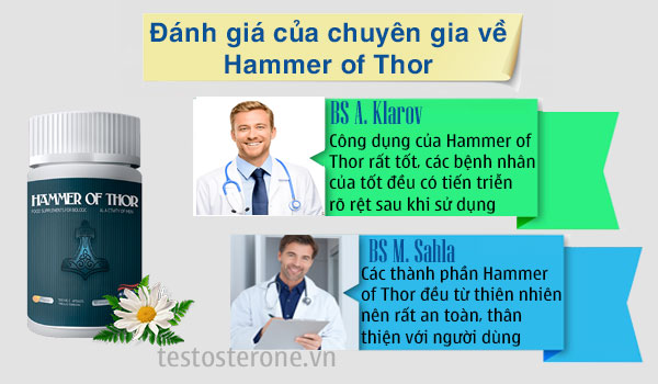 đánh giá của chuyên gia về thuốc viên hammer of thor