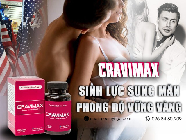 Thuốc tăng kích thước cậu nhỏ của Mỹ Cravimax USA