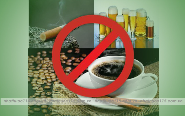 Hạn chế rượu bia, thuốc lá và các sản phẩm khác có chứa nicotin